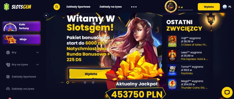 Slotsgem - legalne kasyno online