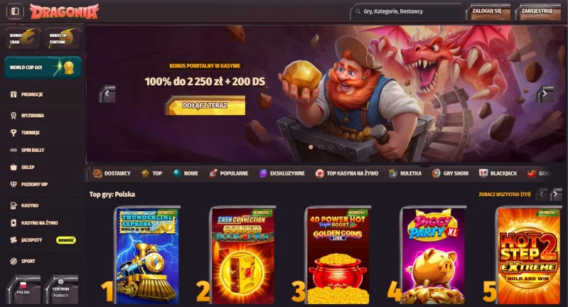 Dragonia Casino - kasyno z minimalnym depozytem